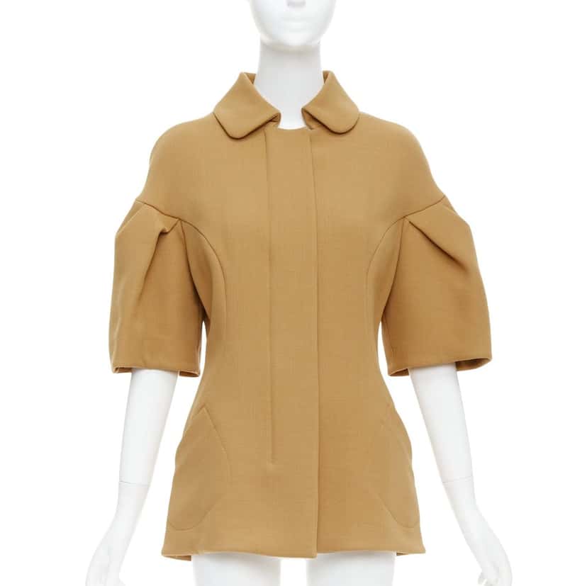 Marni Camel Puff Coat Camel Wool Very good condition - Front View