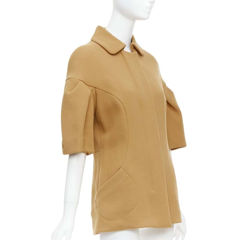 Marni Camel Puff Coat Camel Wool Very good condition - Model View