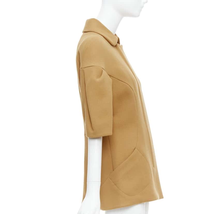 Marni Camel Puff Coat Camel Wool Very good condition - Box View