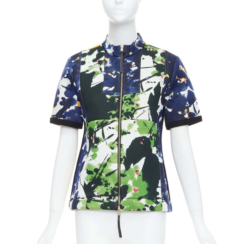 Marni Multicolor Leather Coat MultiColor Viscose Never worn - Front View