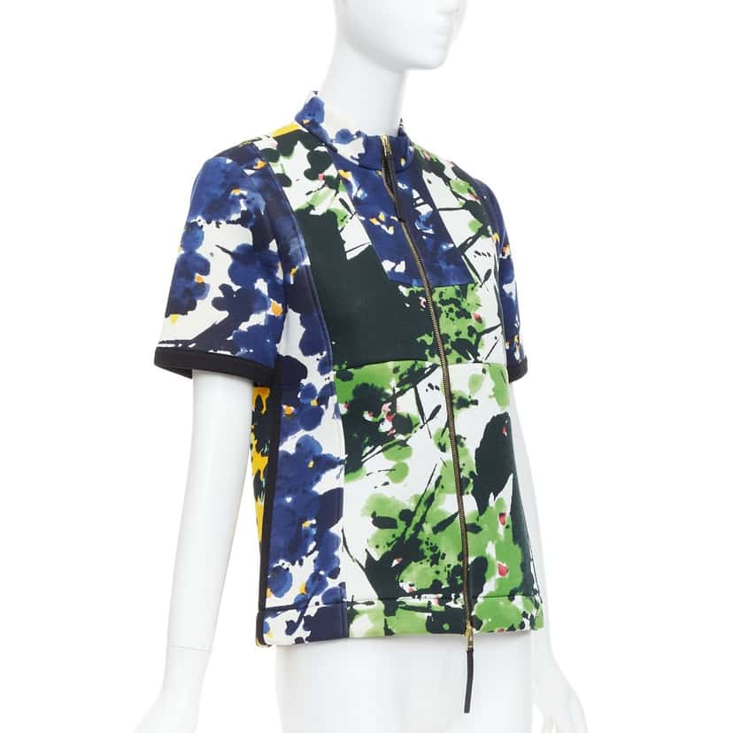 Marni Multicolor Leather Coat MultiColor Viscose Never worn - Inside View