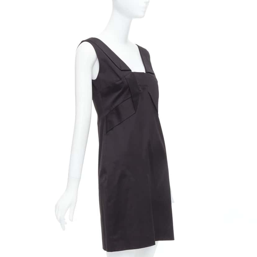 Gucci Origami Pleat Dress Black Cotton Very good condition - Inside View