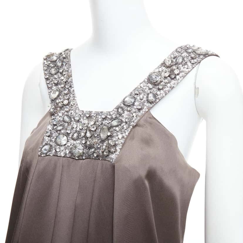 Collette Dinnigan Bronze Neckline Dress Other Silk Fair condition - Back View