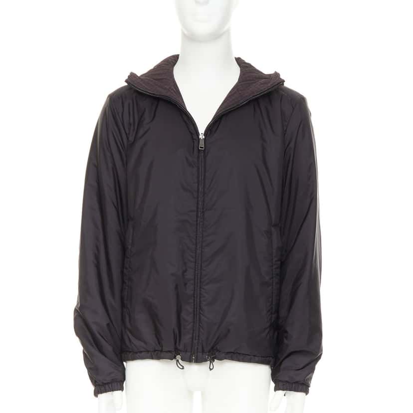 Prada Coat Black Very good condition - Front View