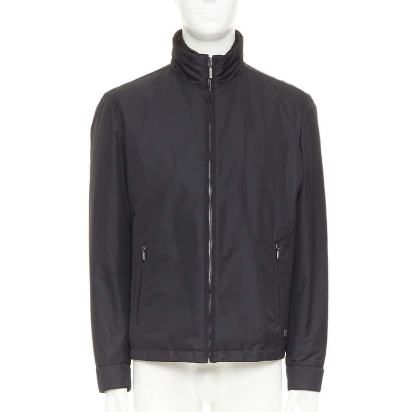 Brioni Coat Black Polyester Very good condition - Inside View