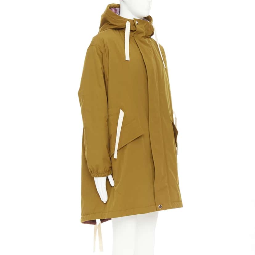 Acne Studios Coat Brown Polyester Very good condition - Model View