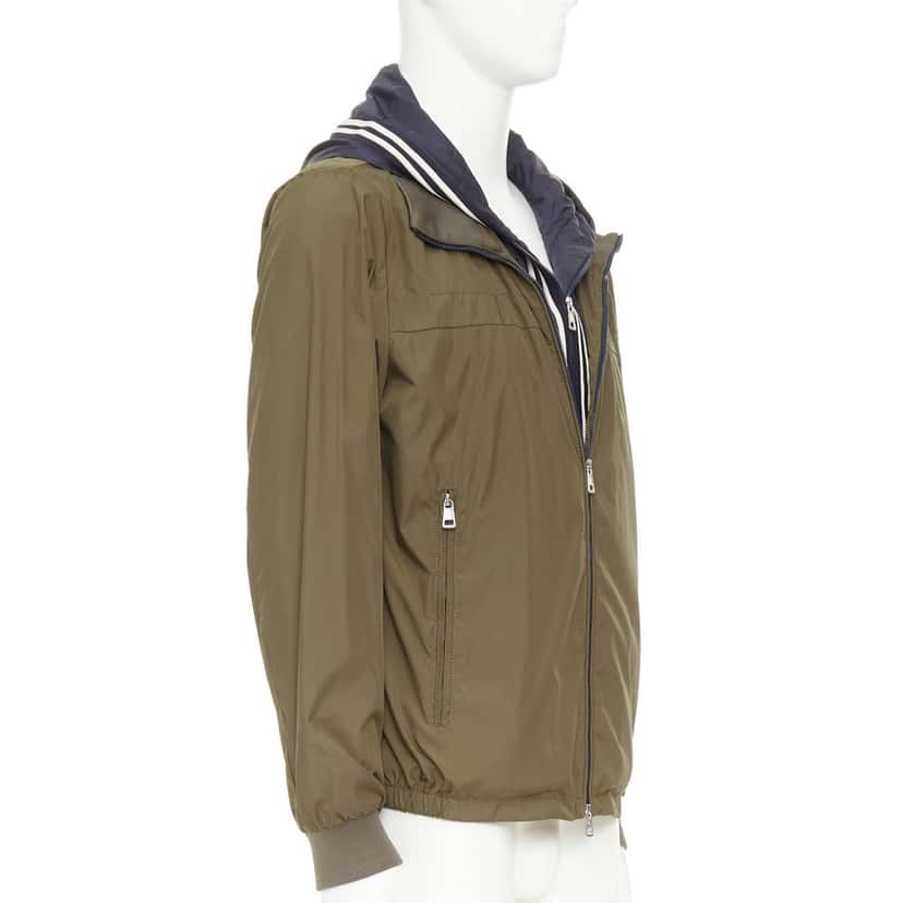Moncler Albert Giubbotto Green Very good condition - Model View