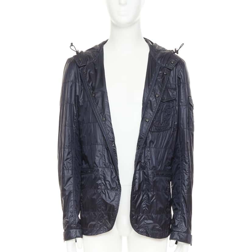 Moncler Sauldre Giubbotto Navy Good condition - Inside View