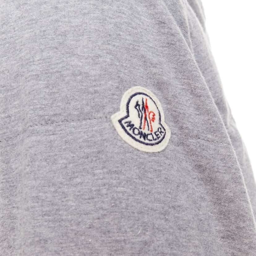 Moncler Lefort Giubbotto Grey Cotton Very good condition - Back View