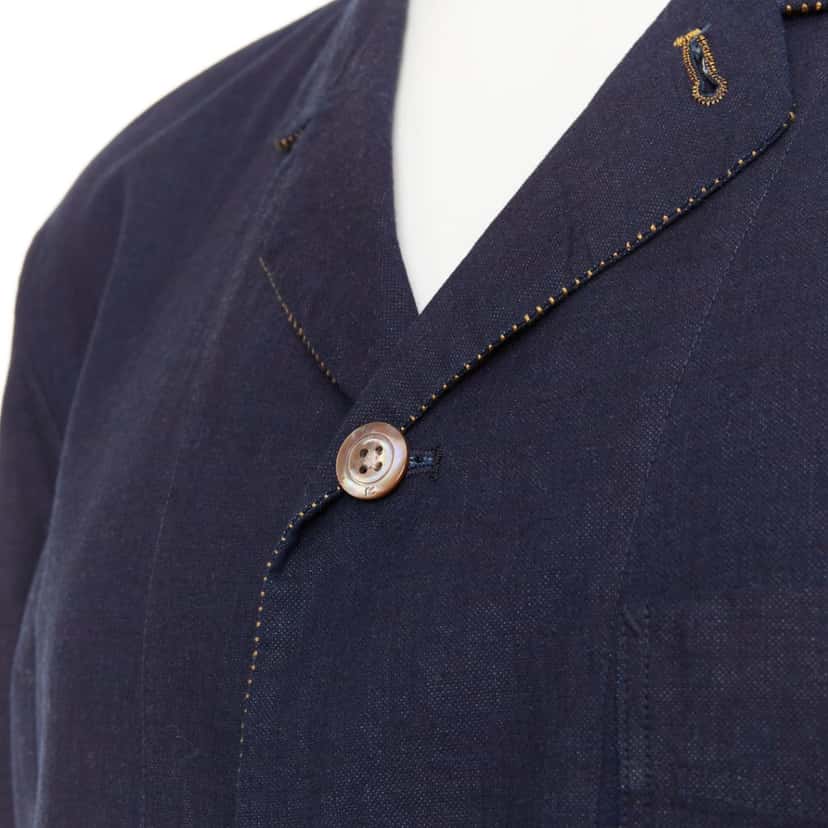 45R Jacket Blue Cotton Very good condition - Back View