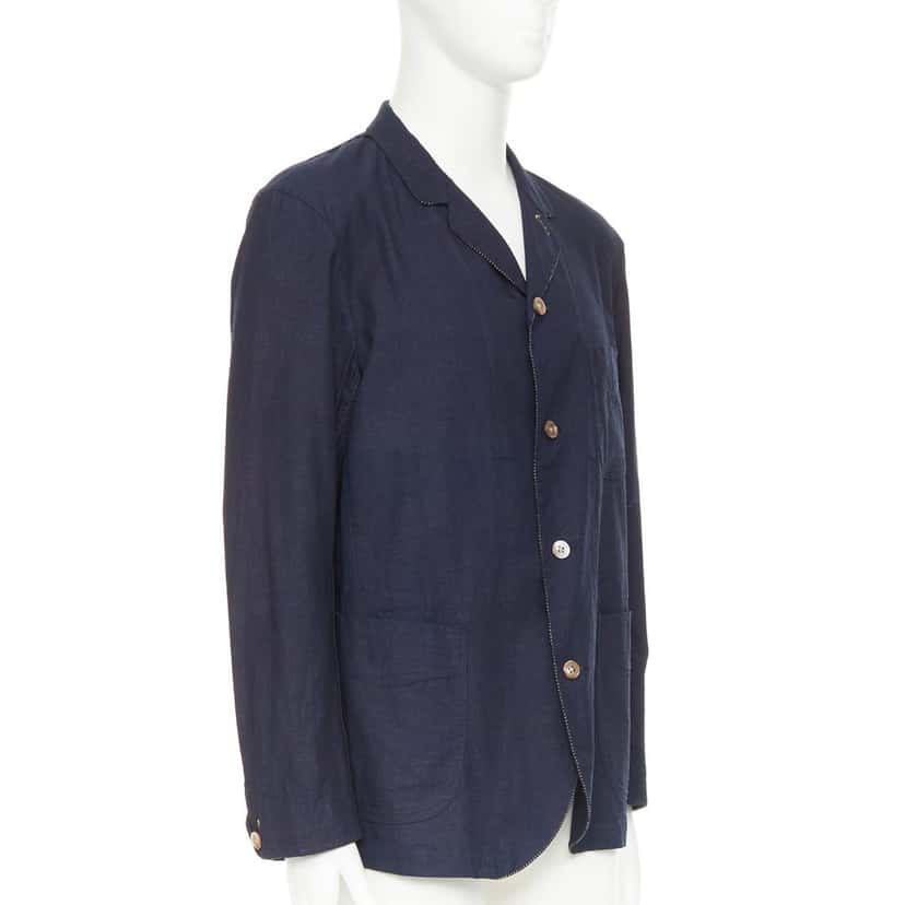 45R Jacket Blue Cotton Very good condition - Inside View