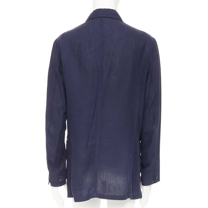 Y's Yohji Yamamoto Jacket Blue Linen Good condition - Box View