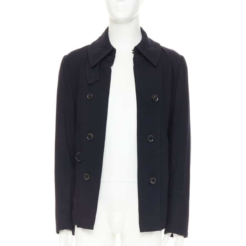 Y's Yohji Yamamoto Jacket Black Wool Good condition - Inside View
