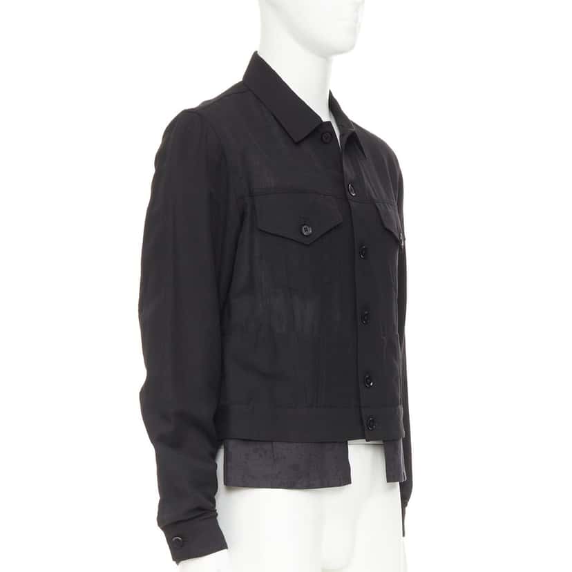 Yohji Yamamoto Jacket Black Wool Very good condition - Inside View