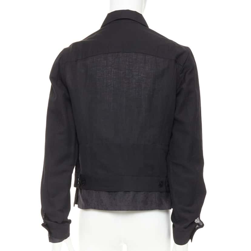 Yohji Yamamoto Jacket Black Wool Very good condition - Box View