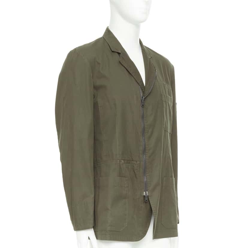Y's Yohji Yamamoto Jacket Green Cotton Fair condition - Inside View