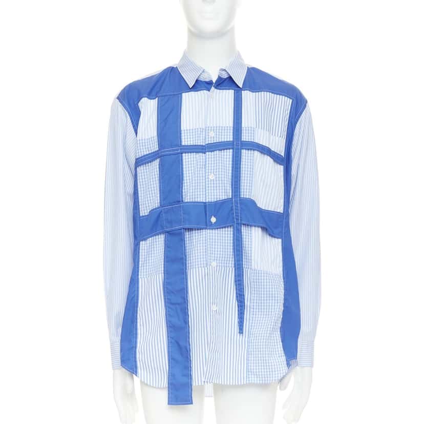 Comme Des Garcons Top Blue Cotton Very good condition - Front View
