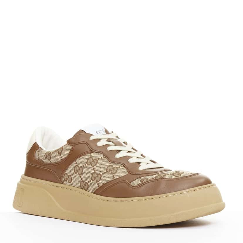 Gucci Trainer Brown Leather Good condition - Back View