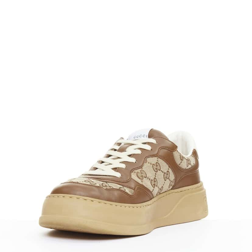 Gucci Trainer Brown Leather Good condition - Model View
