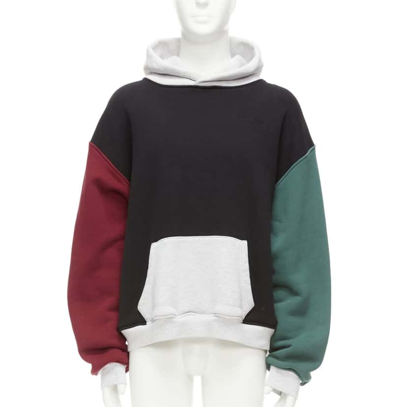 Alexander Wang Panelled Hoodie MultiColor Cotton Never worn - Front View
