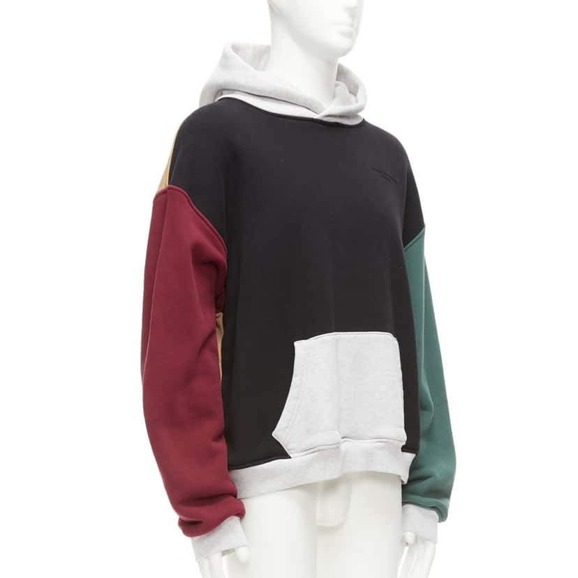 Alexander Wang Panelled Hoodie MultiColor Cotton Never worn - Inside View
