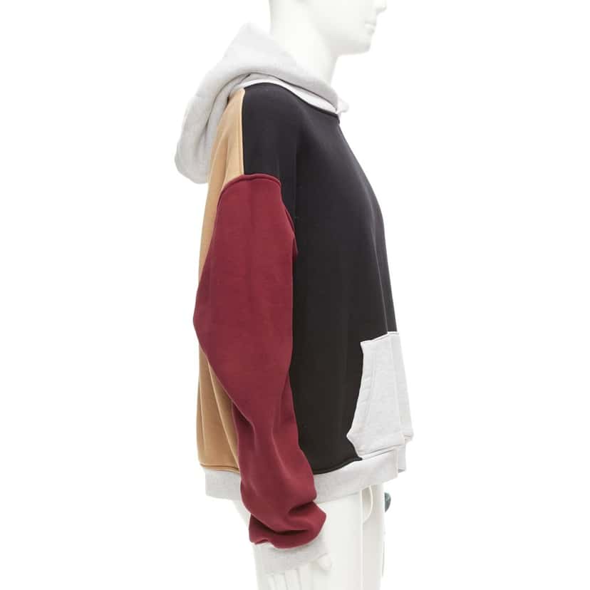 Alexander Wang Panelled Hoodie MultiColor Cotton Never worn - Model View