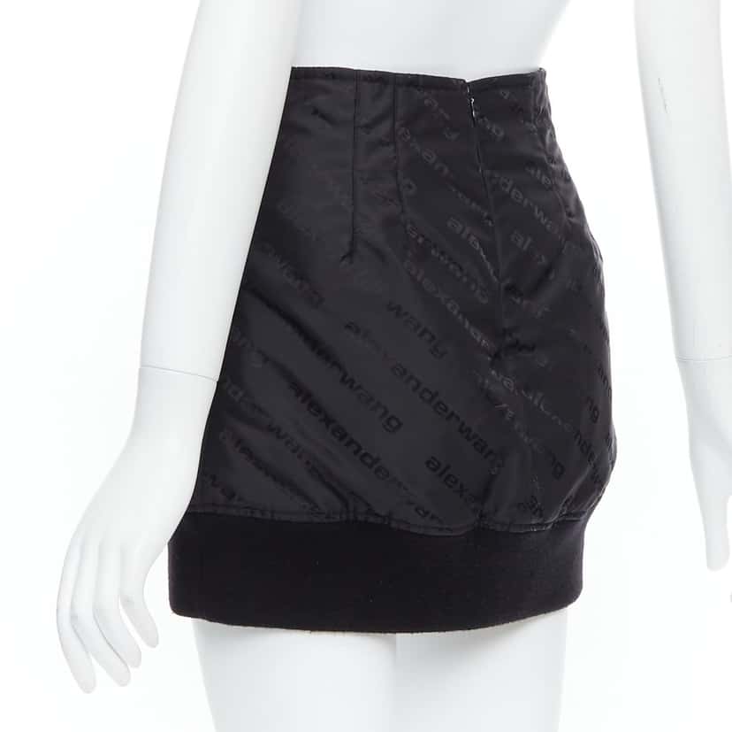 Alexander Wang Bomber Mini Skirt Black Very good condition - Box View