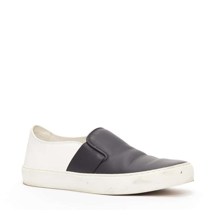 Chanel CC Logo Skates Black Leather Fair condition - Back View