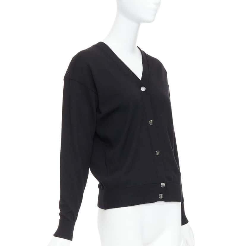 Alexander Wang Sheer Back Cardigan Black Wool Very good condition - Inside View