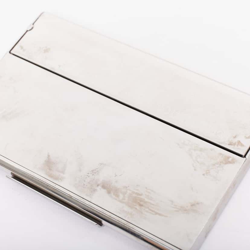 Louis Vuitton Porte Carte Champs Elysees Silver Fair condition - Model View