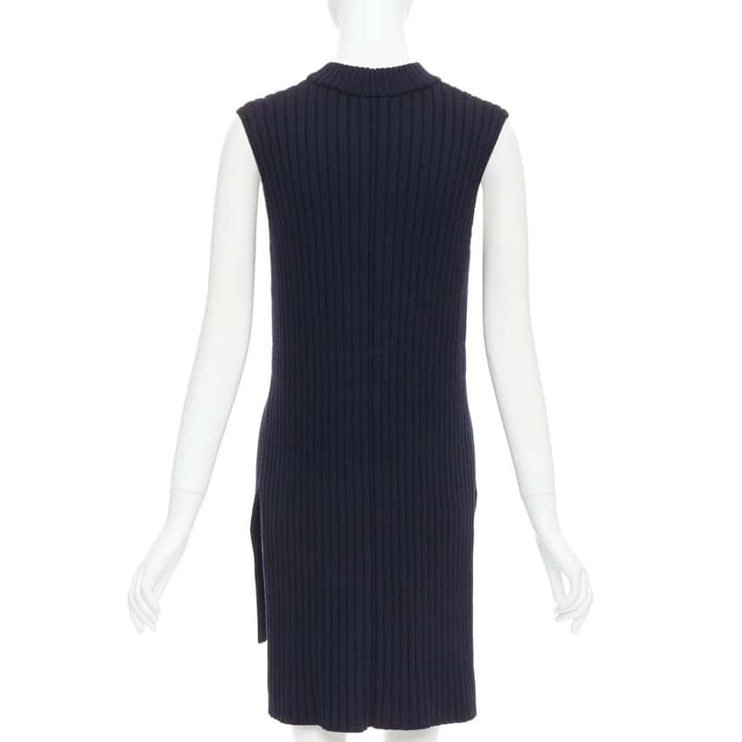 Celine Dress Navy Wool Very good condition - Box View