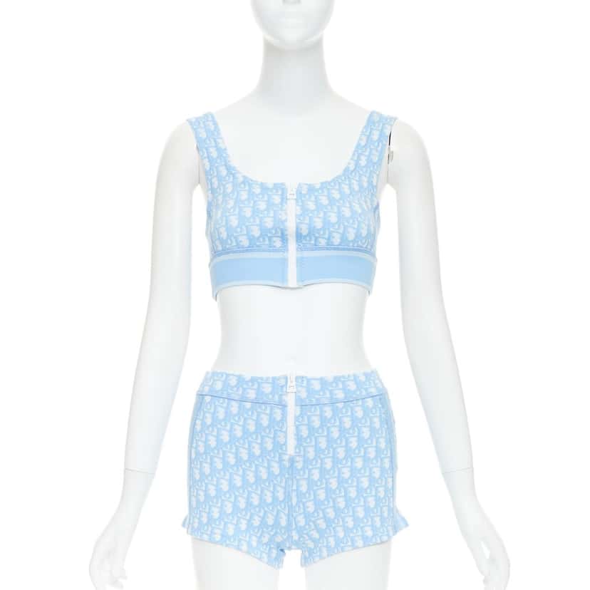 Dior Top Blue Polyamide Very good condition - Front View