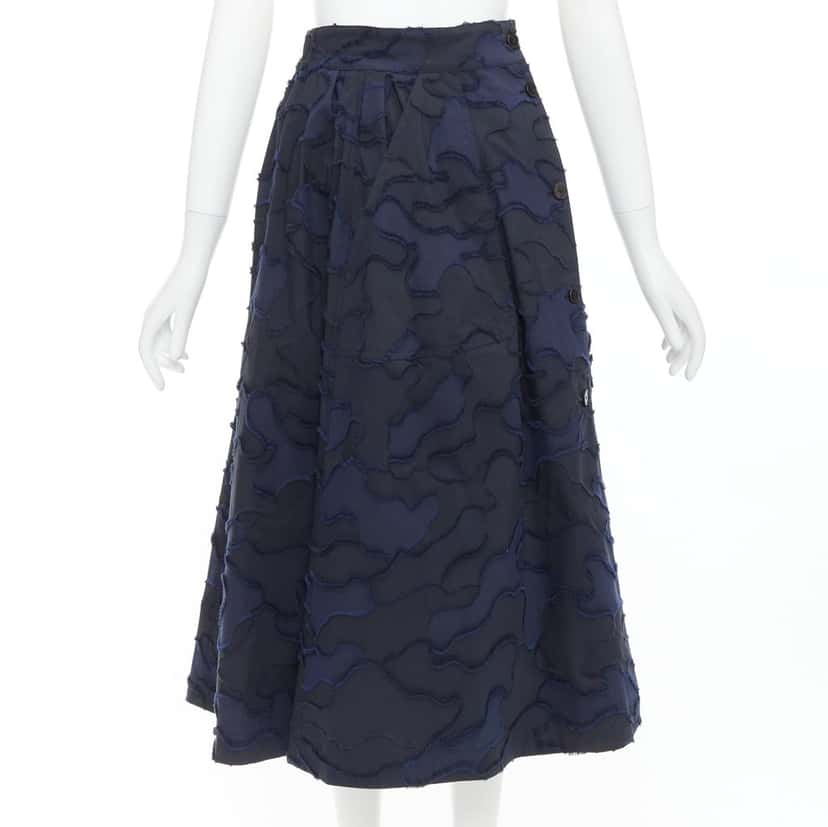 Dior Skirt Navy Cotton Very good condition - Front View