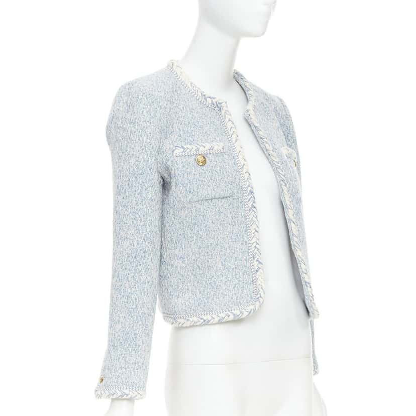 Celine Product Blue Tweed Never worn, with tag - Inside View