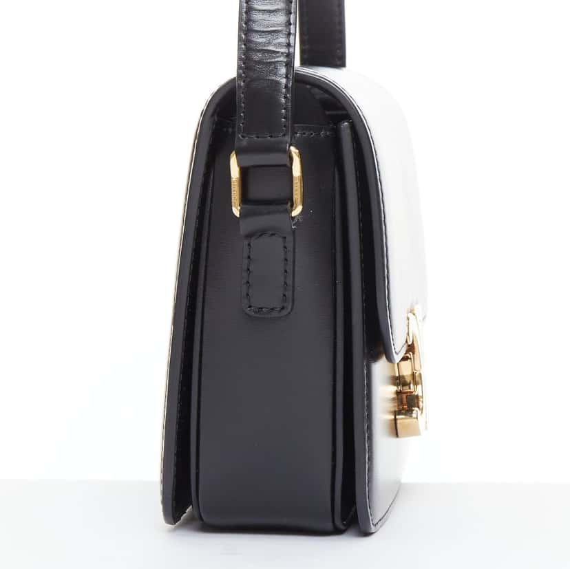 Celine Teen Triomphe Black Leather Good condition - Model View