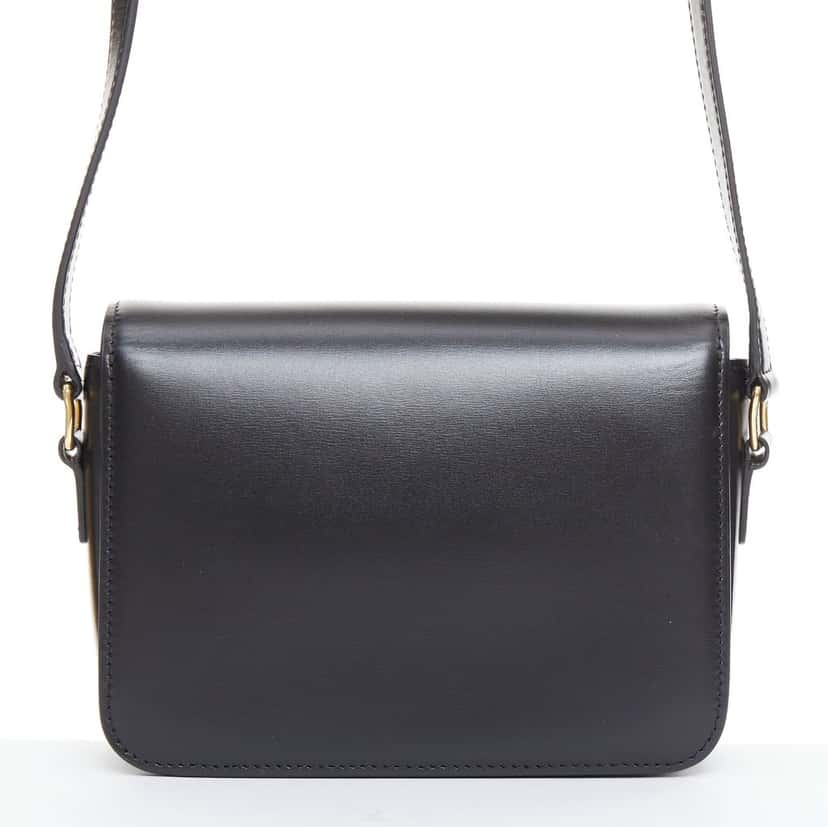 Celine Teen Triomphe Black Leather Good condition - Box View