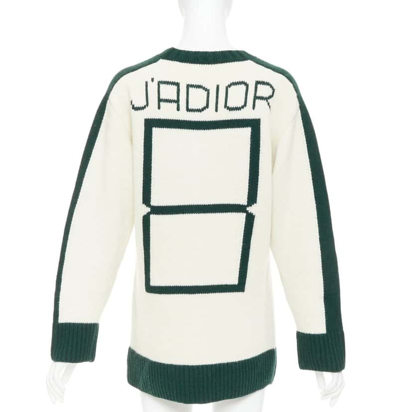 Dior Miss Dior Non Non Green Wool Fair condition - Back View