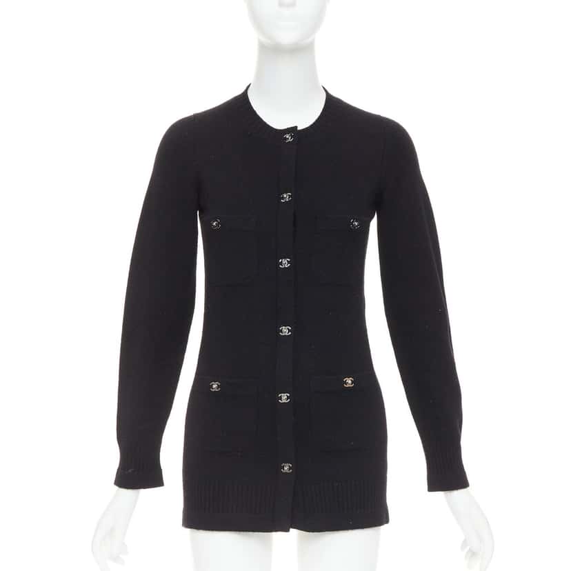 Chanel Product Black Cashmere Fair condition - Front View
