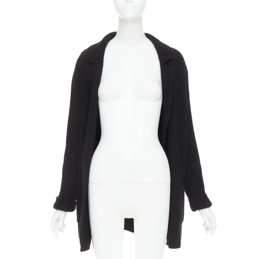 Chanel Gabrielle Coco cardigan Black Cashmere Fair condition - Back View