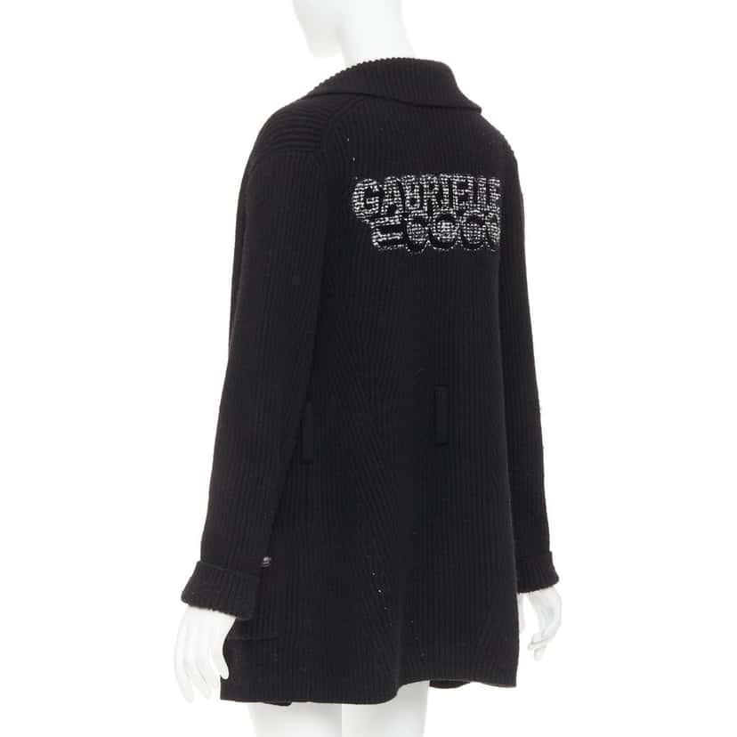 Chanel Gabrielle Coco cardigan Black Cashmere Fair condition - Box View