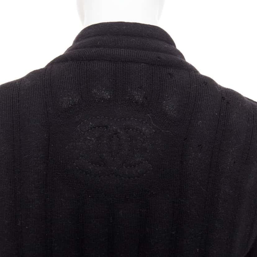 Chanel Product Black Wool Fair condition - Back View
