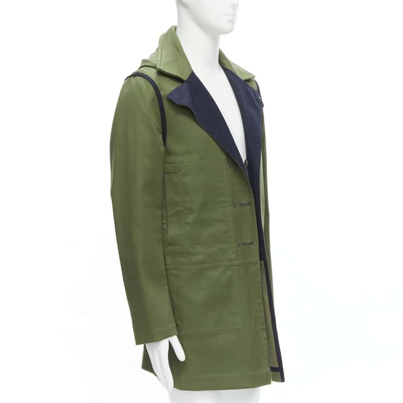 VALENTINO GARAVANI Green Cotton Coat Green Cotton Very good condition - Back View