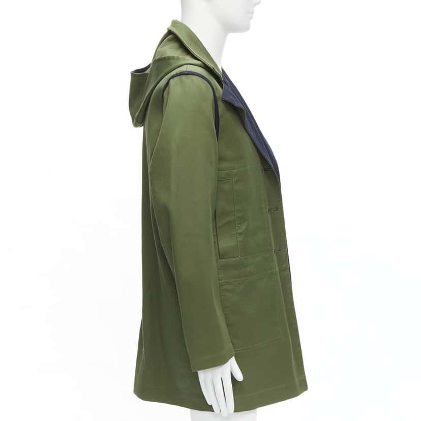 VALENTINO GARAVANI Green Cotton Coat Green Cotton Very good condition - Inside View