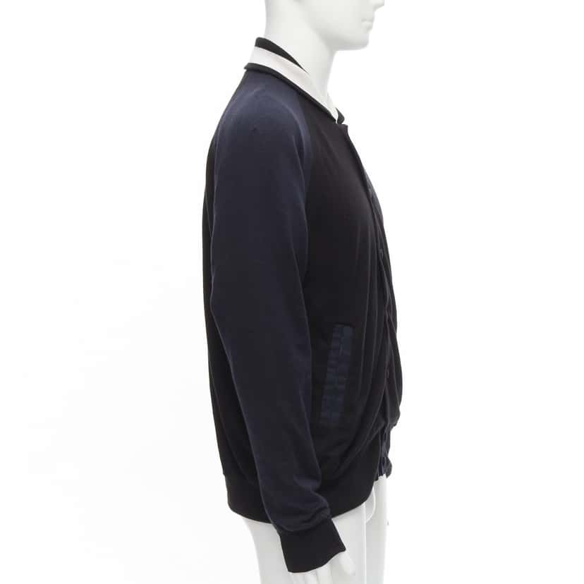 Sacai Navy Bomber Jacket Navy Cotton Never worn - Box View