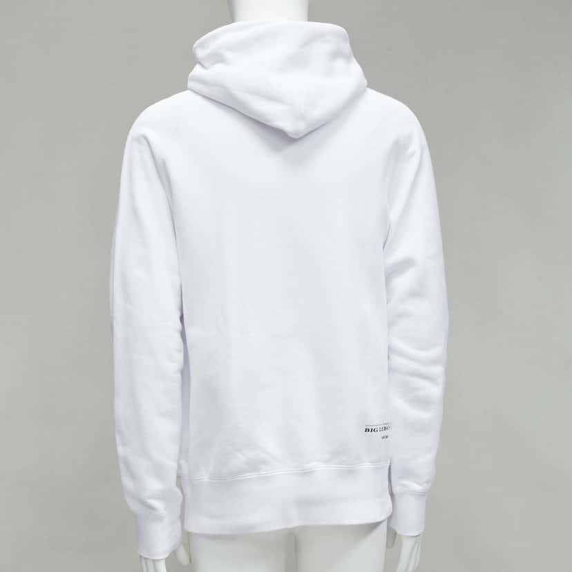 Sacai Slogan White Hoodie White Cotton Never worn - Box View