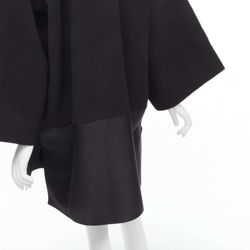 Solace London Pleat Satin Dress Black Polyester Never worn - Back View