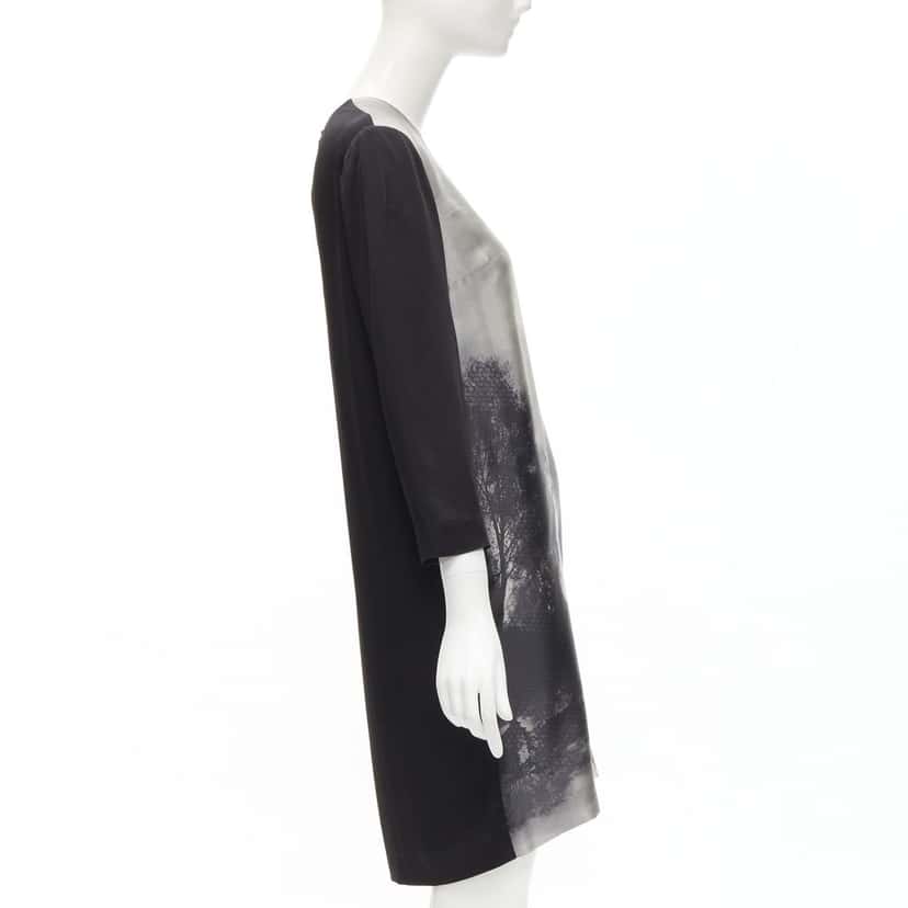 Stella McCartney Tree Photo Dress Black Silk Good condition - Model View