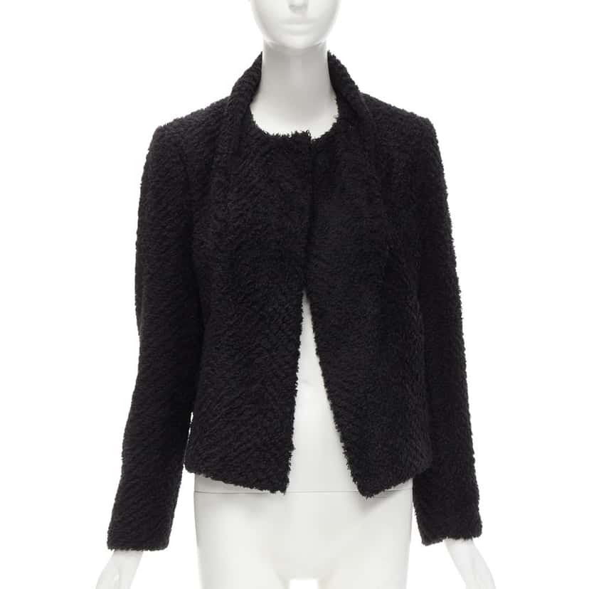 Isabel Marant Wool Stand Collar Jacket Black Wool Never worn - Front View
