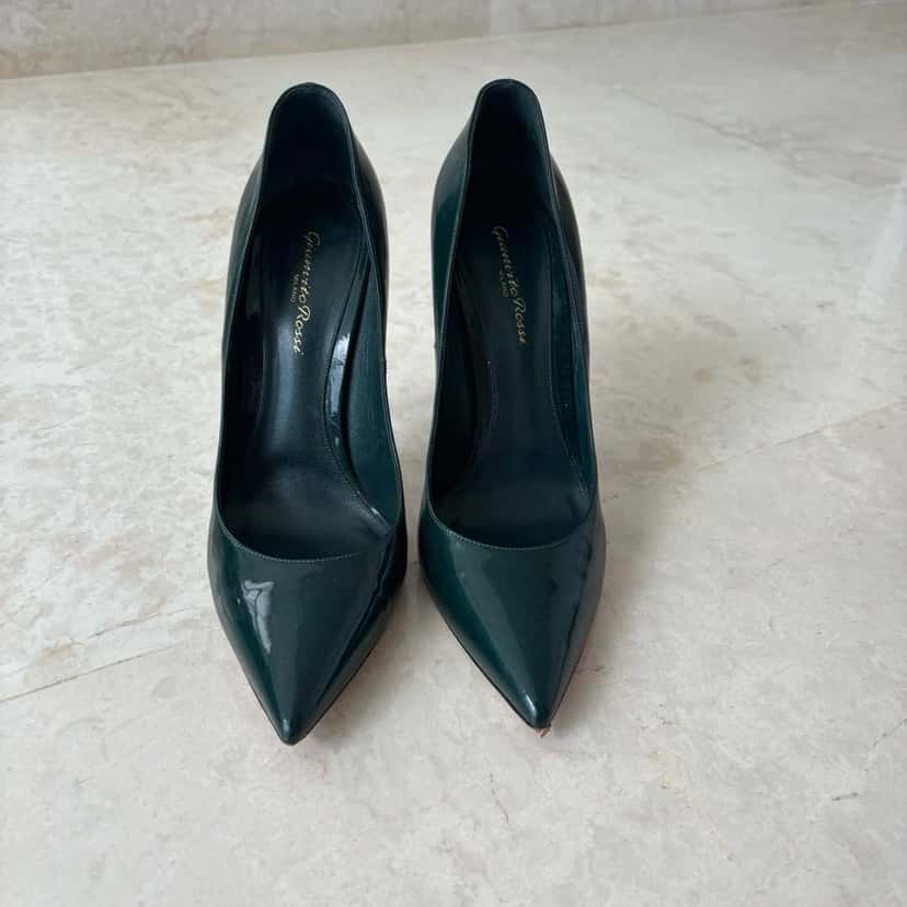 Gianvito Rossi Pumps Green Leather Very good condition - Inside View
