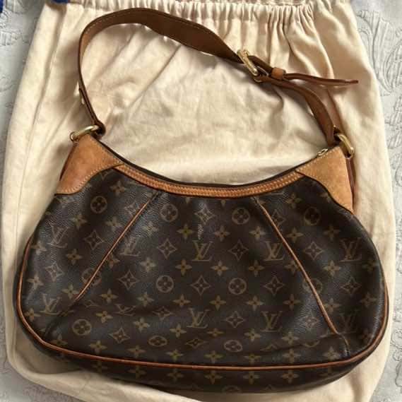 Louis Vuitton Monogram Thames PM Brown Canvas Leather Good condition - Back View